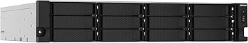 QNAP TS-1232PXU-RP-4G 12 Bay High-Speed SMB Rackmount NAS with Two 10GbE and 2.5GbE Ports, Redundant PSU