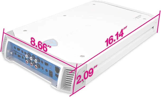 Rockville RXM-S6 Marine/Boat 6 Channel Amplifier 2600 Watt Peak / 1300w RMS