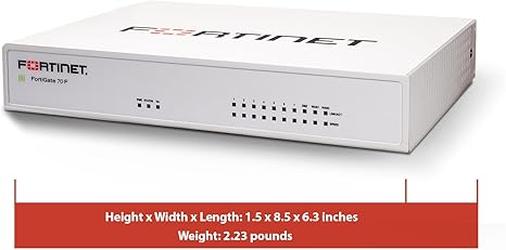 FortiGate-70F Network Security Appliance Plus 1 Year FortiGuard Unified Threat Protection (UTP) and FortiCare Premium (FG-70F-BDL-950-12)