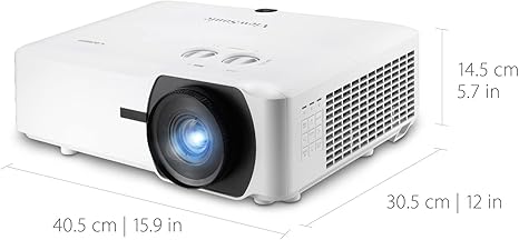 ViewSonic LS920WU 6000 Lumens WUXGA Laser Projector for 300 Inch screen, Dual HDMI, 4K HDR/HLG Support, 1.6x Optical Zoom for Business and Education