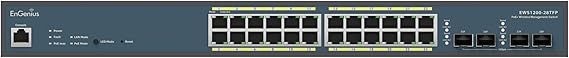 Engenius Neutron Ews 24-Port Managed Gigabit 410w Poe+ Switch - 24 Network, 4 Expansion Slot - Mana