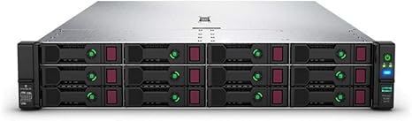 HP ProLiant DL380 Gen 10 Business Server Computer, 2 Intel Silver 4110 8 Core CPUs, 64GB RAM, 7.2TB Enterprise SAS HDDs, RAID (Renewed)