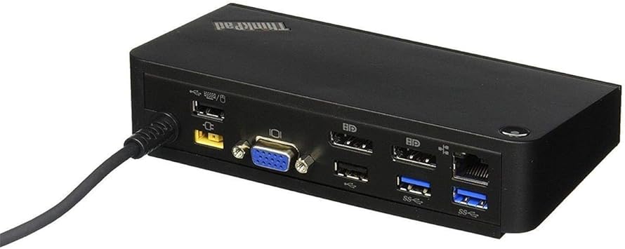 Lenovo ThinkPad OneLink Plus Dock - 40A40090US (Ultra HD Video, 4k Output, 90W AC)