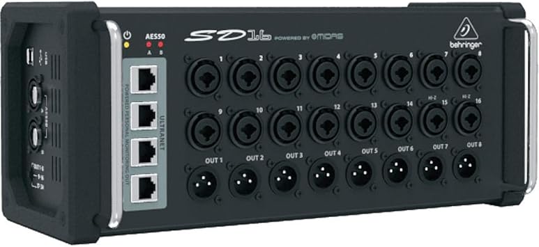 Behringer SD16 I/O Stage Box with 16x Remote-Controllable Midas Preamps