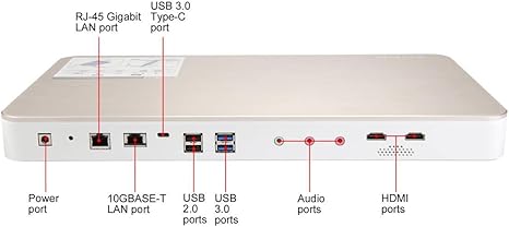 QNAP HS-453DX-8G-US Silent and Fanless Multimedia NAS with 8GB RAM, Hybrid Storage Structure, 10GbE connectivity, and HDMI 2.0 4K Output
