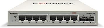 Fortinet FortiSwitch - 108F L2 Switch - 8 GE RJ45, 2 GE SFP, Fanless (FS-108F)