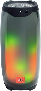 JBL Pulse 4 Wireless Bluetooth IPX7 Waterproof Speaker Pair Bundle - Black