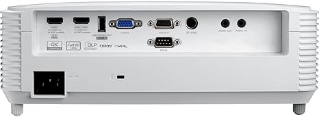 Optoma HD39HDR High Brightness HDR Home Theater Projector | 120Hz Refresh Rate | 4000 lumens | Fast 8.4ms Response time with 120Hz | Easy Setup with 1.3X Zoom | 4K Input | Quiet Operation 26dB