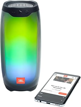 JBL Pulse 4 Wireless Bluetooth IPX7 Waterproof Speaker Pair Bundle - Black