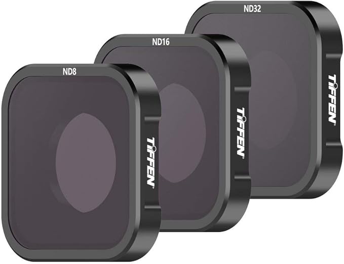Tiffen Camera Lens Filters for GoPro Hero 9 Filter Kit (ND8, ND16, ND32)+