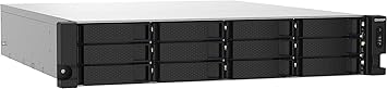 QNAP TS-1232PXU-RP-4G 12 Bay High-Speed SMB Rackmount NAS with Two 10GbE and 2.5GbE Ports, Redundant PSU
