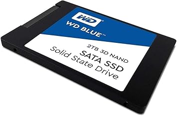 Western Digital 2TB WD Blue 3D NAND Internal PC SSD - SATA III 6 Gb/s, 2.5"/7mm, Up to 560 MB/s - WDS200T2B0A