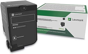 Lexmark High Yield Black Return Program Toner Cartridge for US Government, 25000 Yield (84C0HKG)