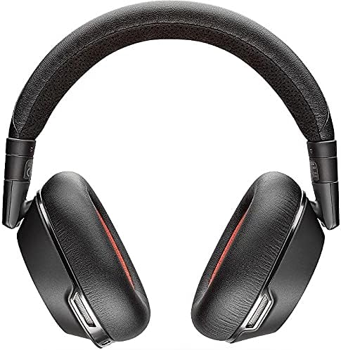 Plantronics - Voyager 8200 UC (Poly) - Bluetooth Dual-Ear (Stereo) Headset - USB-A Compatible to Connect to Your PC and Mac - Works with Teams, Zoom & More - Dual-Mode Active Noise Canceling