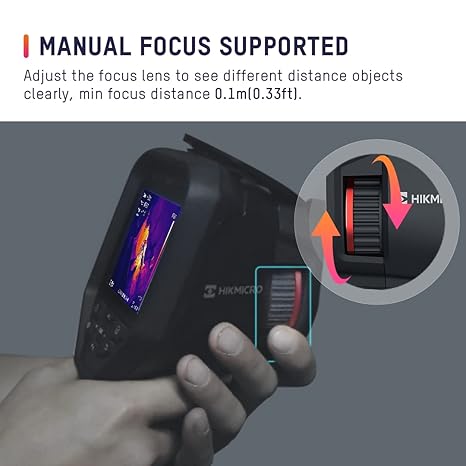 HIKMICRO M10 Professional Thermal Imaging Camera 160 x120 IR Resolution with 8Mp Visual Camera, Manual Focus, Wi-Fi Thermal Imagers with 25 Hz Refresh Rate Test…