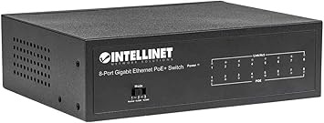 Intellinet Network Solutions 561204 8-Port Gigabit Ethernet PoE+ Switch