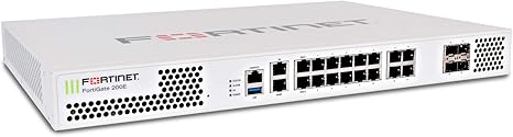 FORTINET FortiGate 200E Network Security/Firewall Appliance - 16 Port - 1000Base-T, 1000Base-X - Gigabit Ethernet - AES (128-bit), AES (256-bit), SHA-256-16 x RJ-45-4 Total Expansion Slots - 1U -