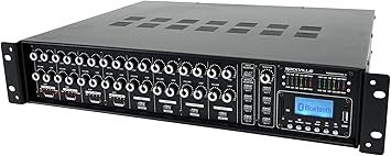 Rockville ROCK MATRIX 4 Zone 70 Volt Commercial Amplifier+Matrix Source Routing