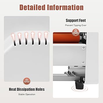 V350 350mm Hot Cold Roll Laminator, Digital Display Single and Dual Sided Thermal Laminating Machine with 4 Rollers for Home Office School