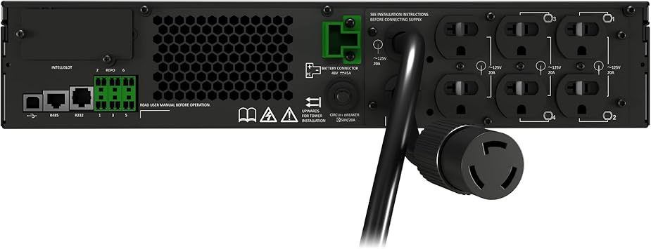 Vertiv Liebert GXT5 UPS - 2000VA/1800W 120V, Online Double Conversion, 2U Rack/Tower, Energy Star Certified, Lead Acid, Sine Wave, Battery Backup, 0.9 Power Factor, Colored LCD (GXT5-2000LVRT2UXL)
