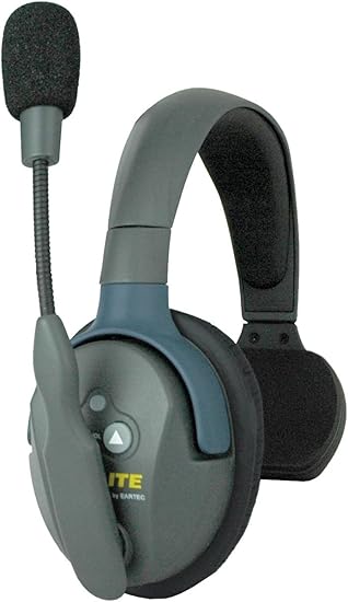 Eartec HUB541 UltraLITE Wireless System - 1 HUB Full Duplex Transceiver, 1 ULDR Dual Ear DECT Headset, 4-Pack of ULSR Single-Ear Remote Headsets