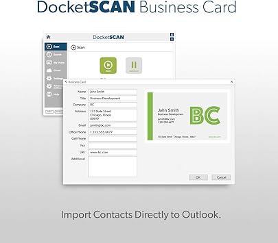 DocketPORT 667 Simplex Card Scanner (DP667) with DocketSCAN Business Card