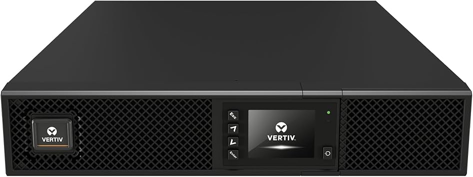 Vertiv Liebert GXT5 UPS with SNMP/Webcard - 3000VA 2700W 120V, Online Double Conversion 2U Rack/Tower, Energy Star Certified, Lead Acid, Sine Wave, Battery Backup,0.9 Power Factor(GXT5-3000LVRT2UXLN)