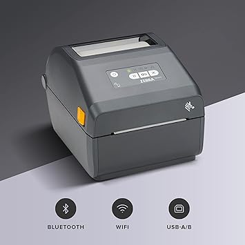Zebra ZD421 Direct Thermal Desktop Printer 203 dpi Print Width 4-inch USB 802.11ac ZD4A042-D01W01EZ