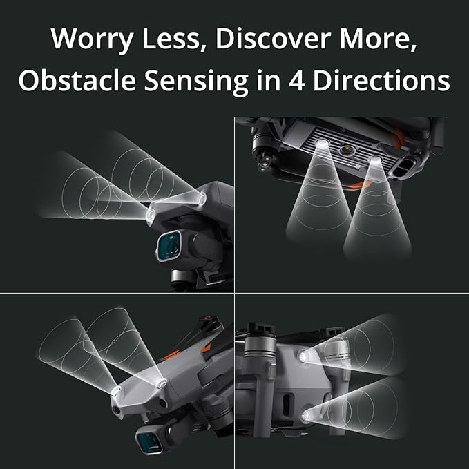 DJI Air 2S, Drone Quadcopter UAV with 3-Axis Gimbal Camera, Travel Essentials, 5.4K Video, 1-Inch CMOS Sensor, 4 Directions of Obstacle Sensing, 31 Mins Flight Time, 12km (7 mi) 1080p Video Transmission, Gray