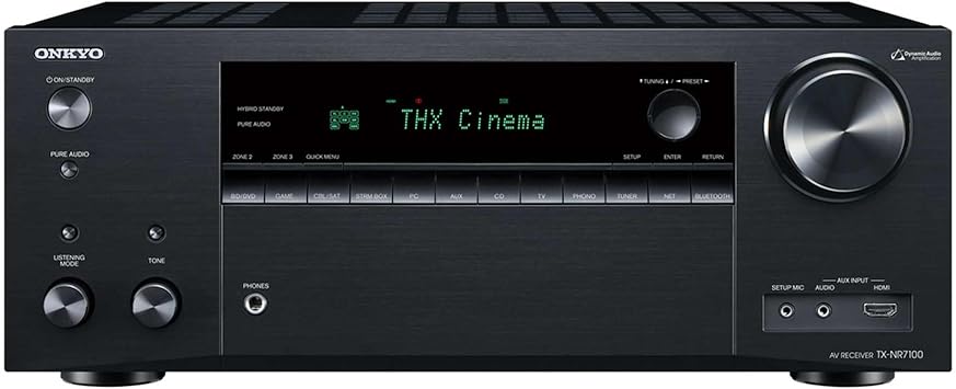 Onkyo TX-NR7100 9.2-Channel 8K/4K Network A/V Receiver, 220W Per Channel at 6 Ohms Black TXNR7100