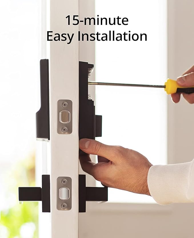 eufy Security Smart Lock C210, Keyless Entry Door Lock for Front Door, No Bridge Required, Easy Install, Touchscreen Keypad, Remote Control