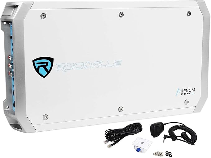 Rockville RXM-S6 Marine/Boat 6 Channel Amplifier 2600 Watt Peak / 1300w RMS