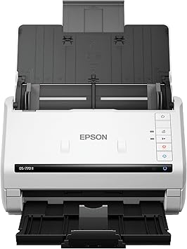 Epson DS-770 II Colour Duplex Document Scanner for PC and Mac, with 100-page Auto Document Feeder (ADF), Twain and ISIS Drivers
