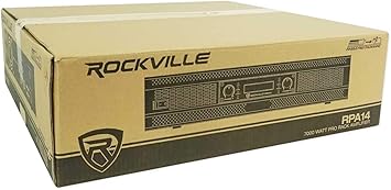 Rockville RPA14 7000W Peak / 2000W RMS 2-Channel Power Amplifier, Rack Mountable - Perfect for Live Sound, Pro Audio, DJs