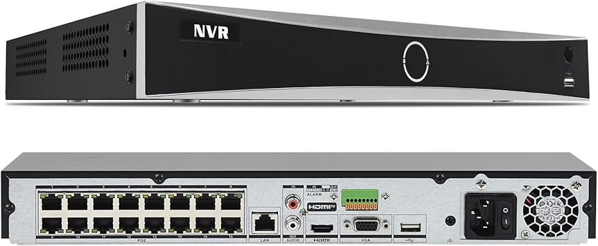 HITOSINO 4K 8CH 8 PoE Port NVR (32CH POE AI NVR(Not Include HDD))