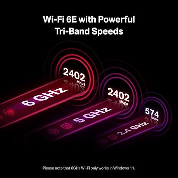 TP-Link WiFi 6E AX5400 PCIe WiFi Card (Archer TXE75E) - Tri-Band Wireless Adapter with Bluetooth 5.2, WPA3, MU-MIMO, OFDMA, Heat Sink, Low-Profile Bracket, Supports Windows 10(64bit), 11