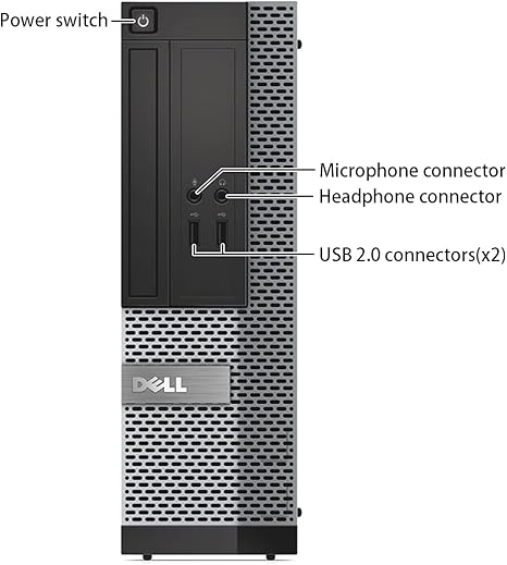 Dell OptiPlex 3020-SFF, Intel Core i5-4570 3.2GHZ, 16GB RAM, 512GB SSD Solid State, 4K Support, DVD, WiFi, DP, VGA, Keyboard, Mouse, Windows 10 Pro 64bit - Multi Languages Support (Renewed)
