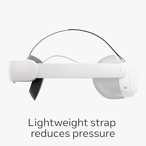 Meta Quest Elite Strap with Battery — Works with Meta Quest 3/3S — Up to 2 Extra Hours Playtime — Premium Comfort and Weight Distribution — Adjustable, Ergonomic Fit - Elite Strap with Battery Edition