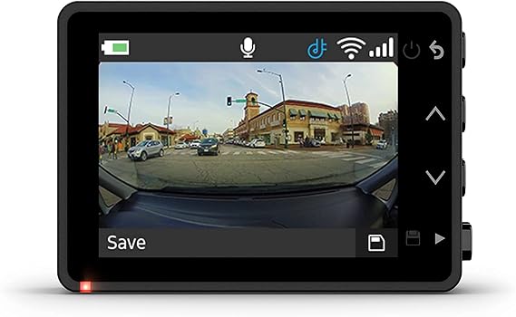 Garmin Dash Cam 67W, 1440p, 180-degree FOV, Remotely Monitor Your Vehicle and Signature Series Cloth