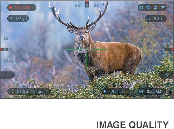 ATN X-Sight 4K Pro Smart Day/Night Rifle Scope - Ultra HD 4K technology with Superb Optics, 120fps Video, 18+ hrs Battery, Ballistic Calculator, Rangefinder, WiFi, E-Compass, Barometer, IOS & Android Apps