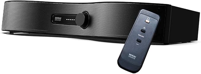 Mirai Speaker Dialogue Enhancing TV Soundbar with Patented Hearing Technology - Designed for Hard of Hearing, Elderly and Family