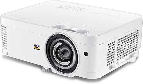 ViewSonic PS501W 3400 Lumens WXGA HDMI Short Throw Projector for Home and Office