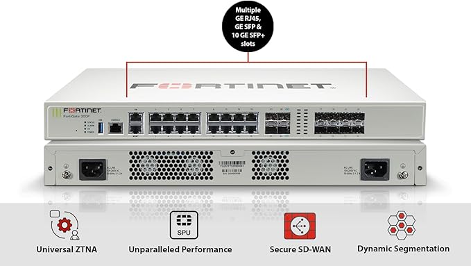 FortiGate-200F Network Security Appliance Plus 5 Year FortiGuard Unified Threat Protection (UTP) and FortiCare Premium (FG-200F-BDL-950-60)