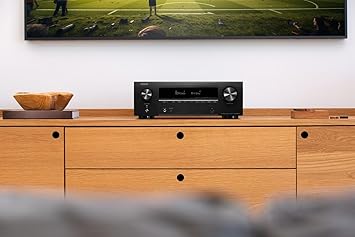 Denon AVR-X1800H 7.2 Channel AV Receiver - 80W/Channel, Wireless Streaming via Built-in HEOS, WiFi, & Bluetooth, Supports Dolby Vision, HDR10+, Dynamic HDR, and Home Automation Systems