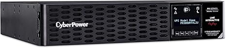 CyberPower PR3000RTXL2U Smart App Sinewave UPS System, 3000VA/3000W, 9 Outlets, 2U Rack/Tower, EBM Option
