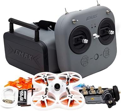Tiny Hawk EMAX EZ Pilot Pro FPV Drone Set for Kids and Adult Beginners with Real 5.8g Goggles and Controller Easy to Fly Quadcopter (EZPILOTPRO)