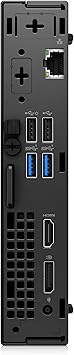 Dell OptiPlex 3000 Desktop Computer - Intel Core i5 12th Gen i5-12500T Hexa-core (6 Core) 2 GHz - 16 GB RAM DDR4 SDRAM - 256 GB M.2 PCI Express NVMe 3.0 x4 SSD - Micro PC - Black