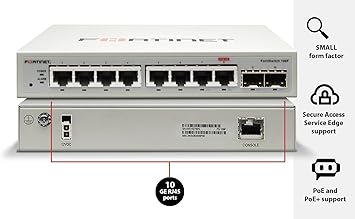 Fortinet FortiSwitch - 108F L2 Switch - 8 GE RJ45, 2 GE SFP, Fanless (FS-108F)