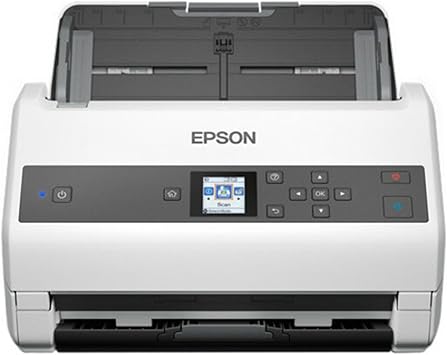 Epson DS-870 Colour Duplex Workgroup Document Scanner: 65 ppm, Twain and ISIS Drivers, 3-Year Limited Warranty with Next-Business-Day Whole Unit Exchange