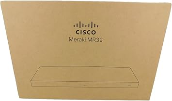 Cisco Meraki Indoor Access Point, MR32-HW (802.11ac, 2x2 MIMO Dual-band, 2.4GHz and 5GHz, AC, Bluetooth, POE)